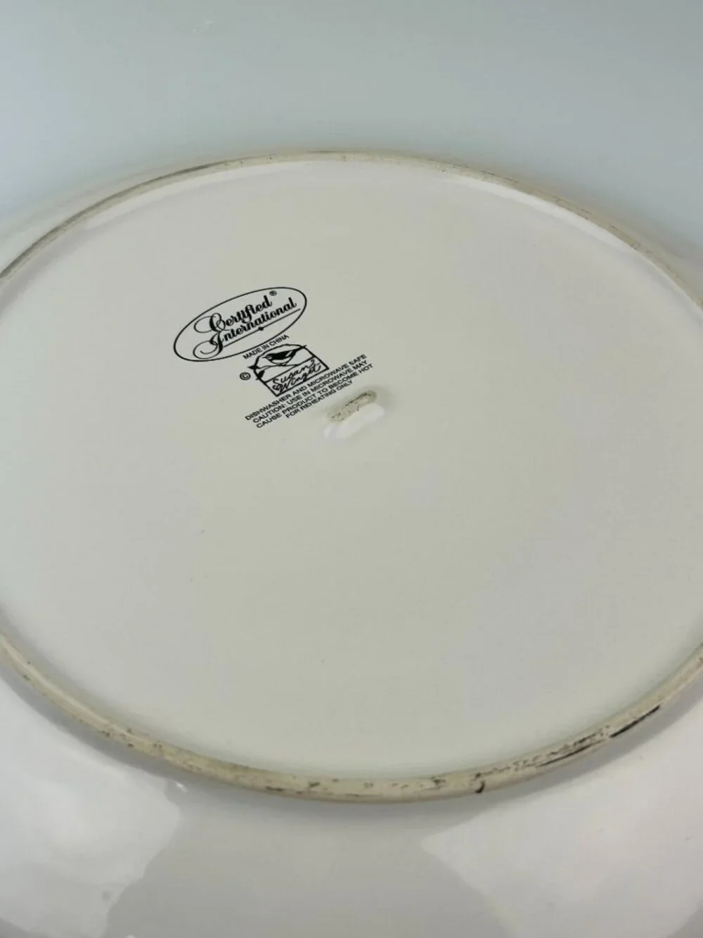 Certified International Susan Winget Winter's Frost Animals Winter Dinner Plate